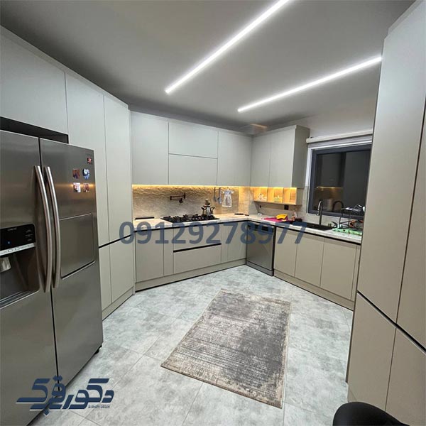 کابینت هایگلاس بدون دستگیره