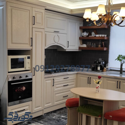 پروژه کابینت کلاسیک سفید