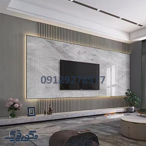 تی وی وال با ماربل شیت و ترمووال