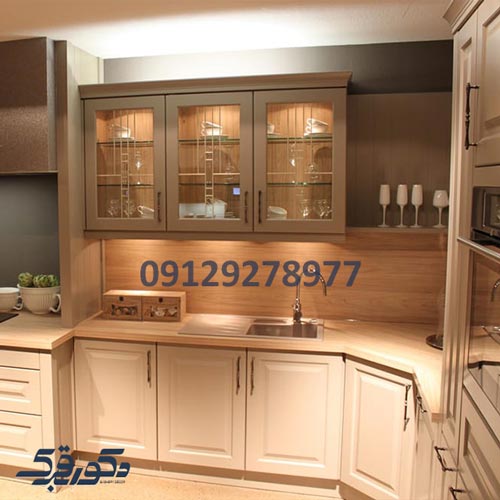 کابینت نئوکلاسیک کرم