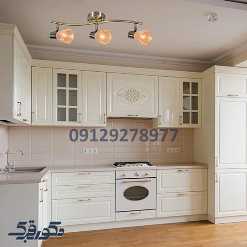 کابینت نئوکلاسیک سفید براق