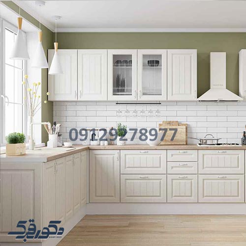 کابینت نئوکلاسیک سفید