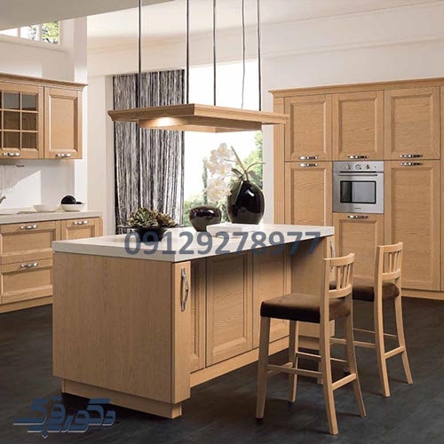 کابینت نئوکلاسیک رنگ نسکافه ای