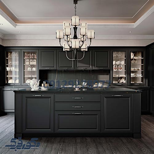 کابینت نئوکلاسیک مشکی