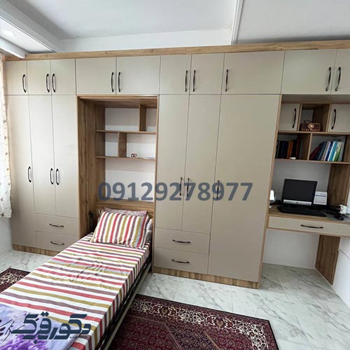کمد دیواری نسکافه ای مدرن