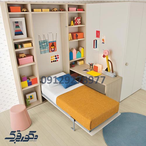 کمد دیواری تخت تاشو کودک